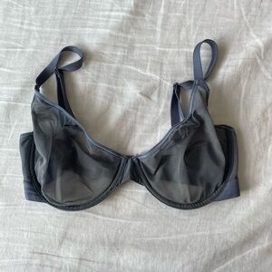 Negative underwear sieve Demi bra slate 32dd